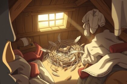 Kleidermotten Nest