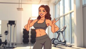 Gerda Lewis knuscht mit Fitness Guru 2025