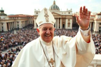 Papst Leo XIV. bei seiner ersten Ansprache auf dem Balkon des Petersdoms