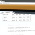 Screenshot einer mit Perl generierten HTML-Seite mit Produkttabelle