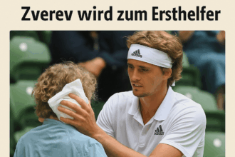 Zverev hilft Zuschauerin nach Unfall