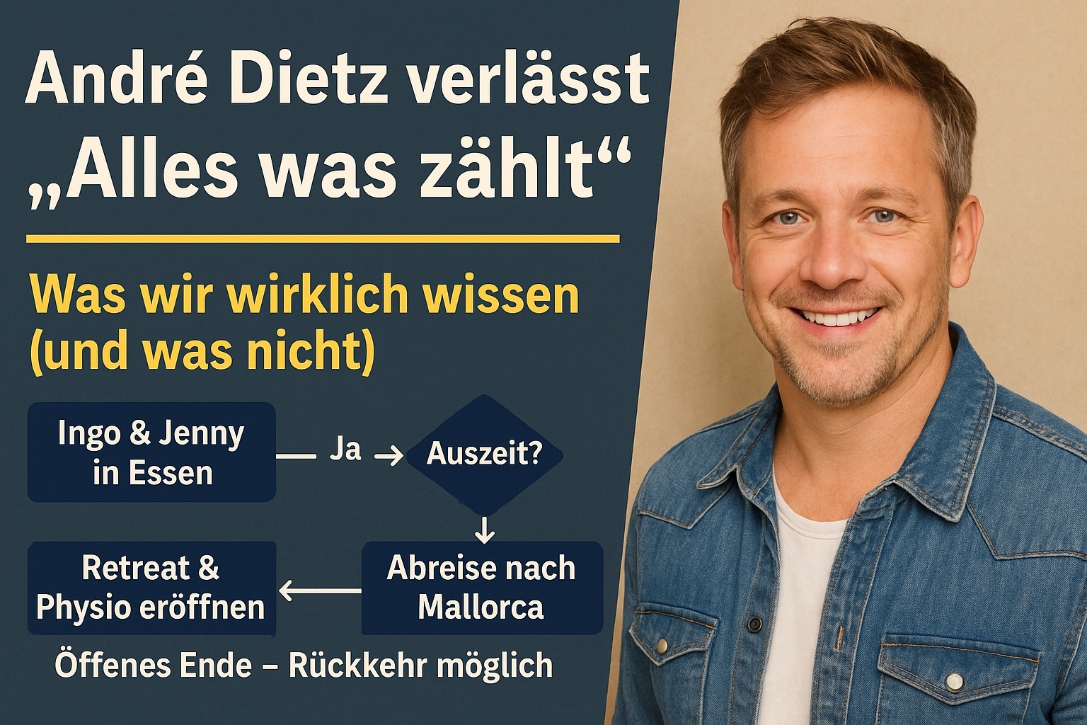 André Dietz macht das, was viele sich wünschen, aber kaum jemand tut: Er hört auf sein Bauchgefühl. Und das ist verdammt sympathisch.