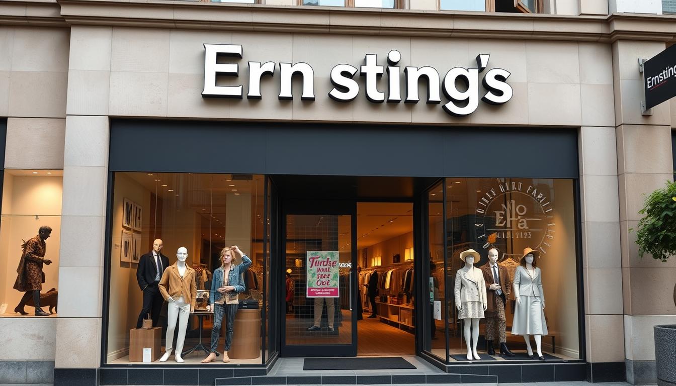Ernsting's family Filiale mit moderner Fassade und Logo