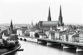 Historisches Foto von Köln Ende des 19. Jahrhunderts, der Geburtsstadt von Konrad Adenauer