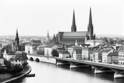 Historisches Foto von Köln Ende des 19. Jahrhunderts, der Geburtsstadt von Konrad Adenauer