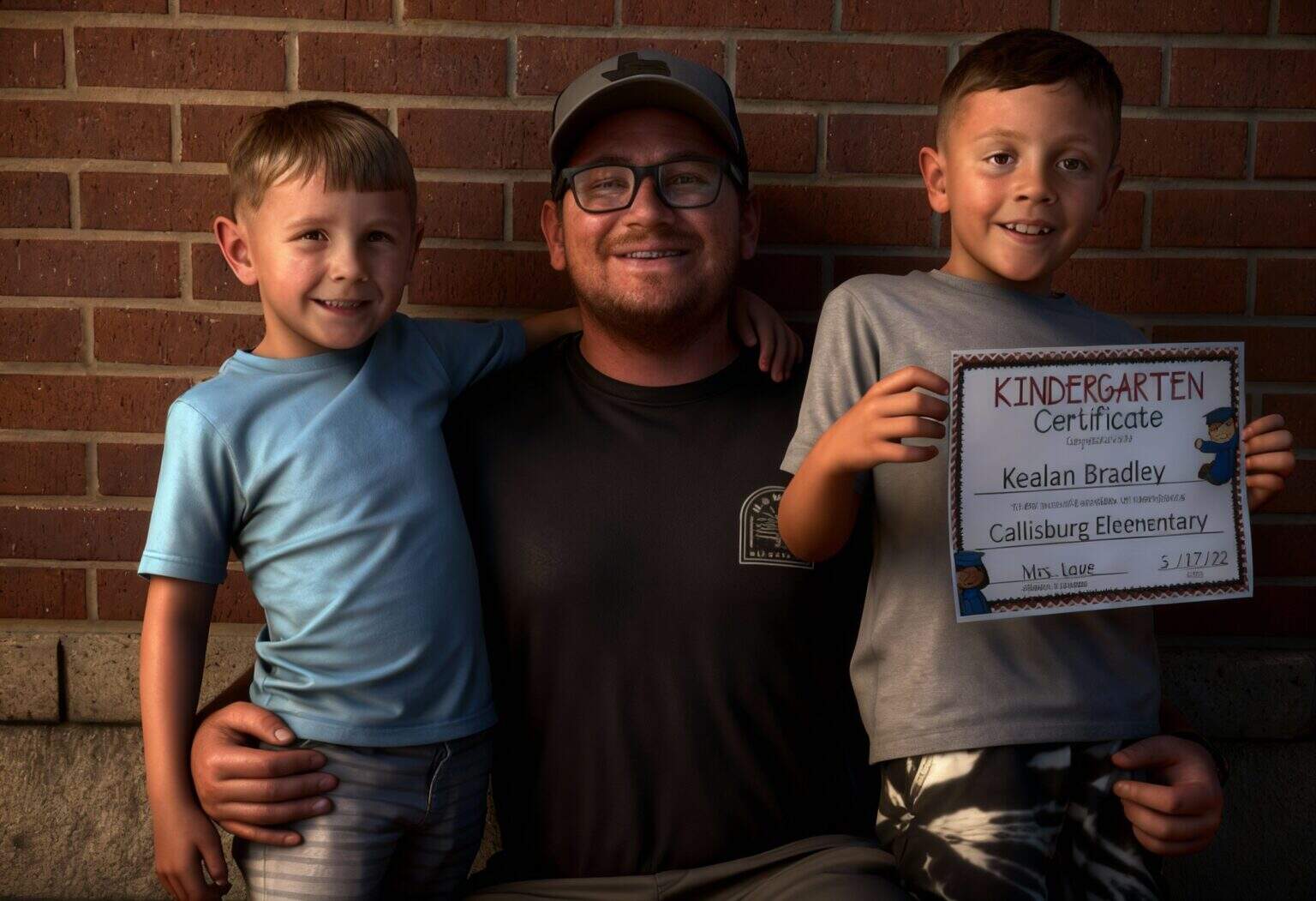 Jason Reimann mit Kinder