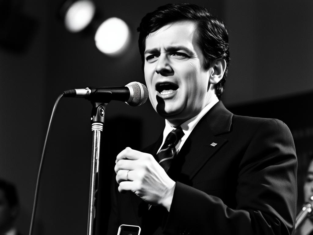 Manfred Krug bei einem Jazz-Konzert in Ost-Berlin, 1964