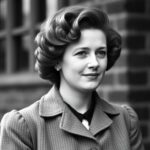 Margaret Thatcher in jungen Jahren in ihrer Heimatstadt Grantham