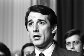 Oskar Lafontaine als junger Politiker in den 1970er Jahren
