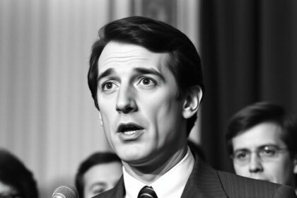 Oskar Lafontaine als junger Politiker in den 1970er Jahren
