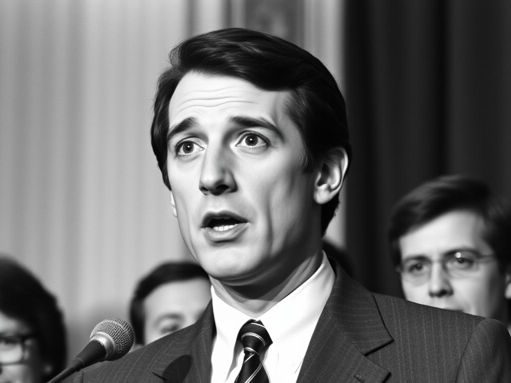 Oskar Lafontaine als junger Politiker in den 1970er Jahren
