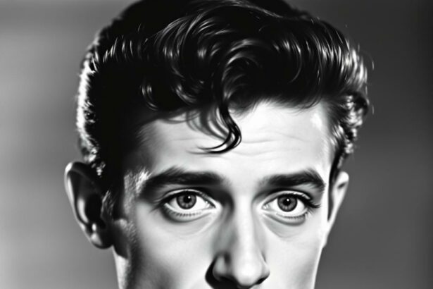 Porträt des jungen James Dean mit nachdenklichem Blick