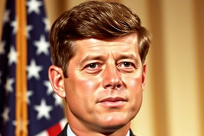Porträtfoto von John F. Kennedy als 35. Präsident der Vereinigten Staaten