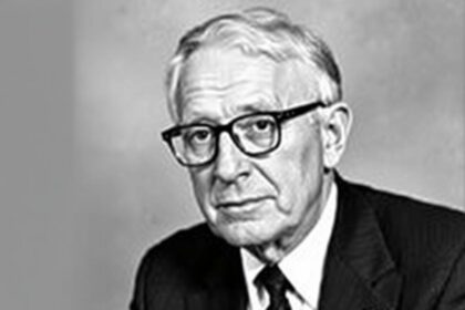 Porträtfotografie des Schriftstellers Erich Kästner aus dem Jahr 1964