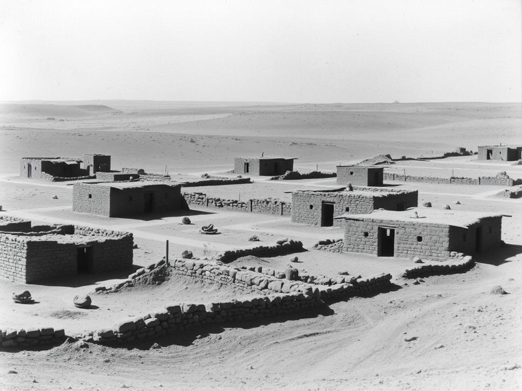Saddam Husseins Geburtsort in der Nähe von Tikrit, Irak
