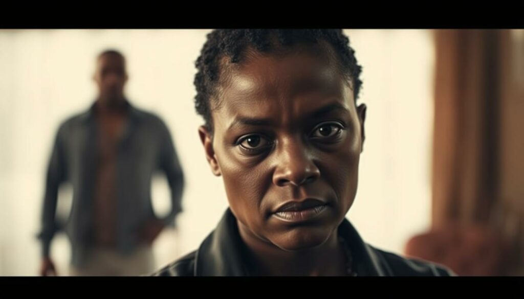 A controversial paternity dispute involving Jennifer Saro and her young son Keksi. In the foreground, a pensive Jennifer, her expression conveying the weight of the public scrutiny. Behind her, a blurred figure representing the unidentified father, their identity obscured. The background is a hazy, dreamlike setting, evoking the private turmoil and media frenzy surrounding this family drama. Soft, warm lighting casts a somber tone, while the camera's shallow depth of field draws the viewer's focus to the central subject. An intimate, emotionally charged scene capturing the essence of this public controversy.