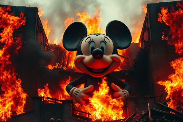 Brandanschlag auf die Maus