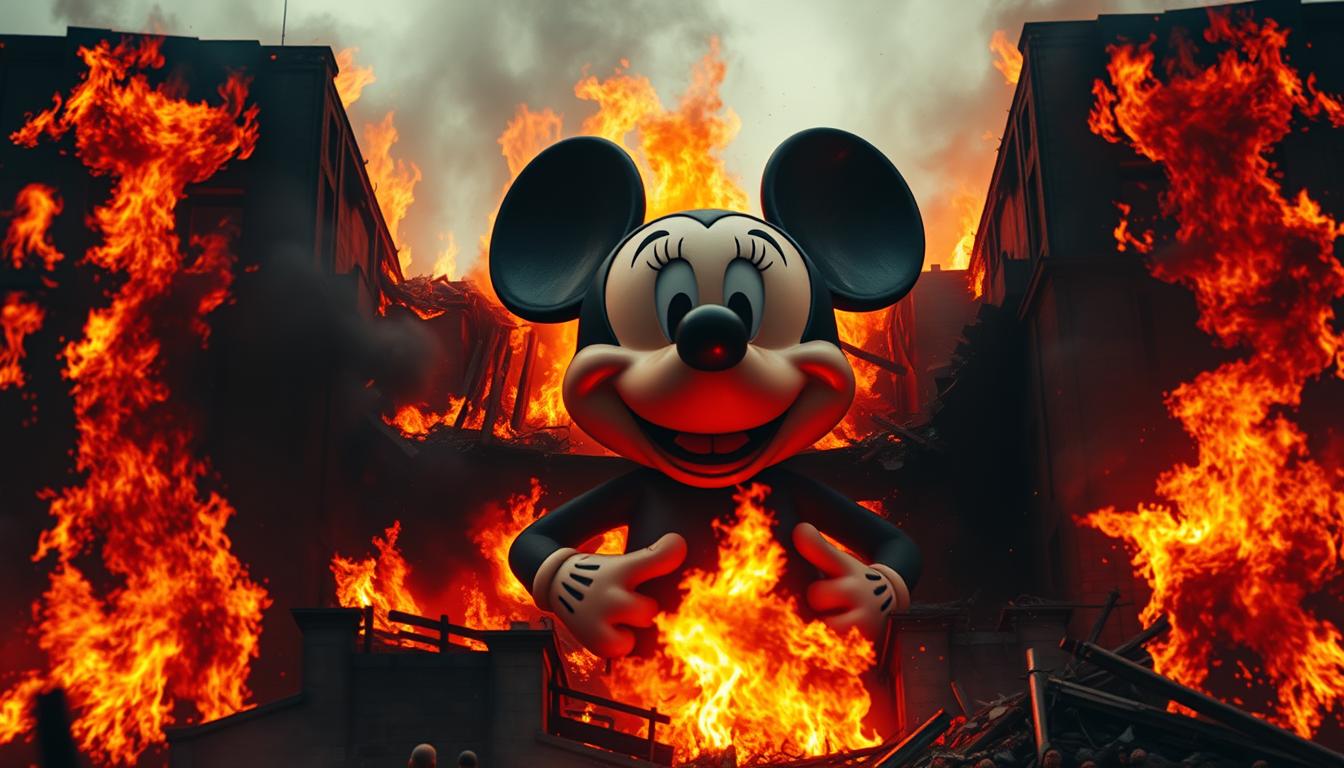 Brandanschlag auf die Maus