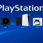 Collage der PlayStation 1-5 Konsolen nebeneinander für Gaming für alle Generationen
