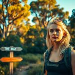 Deutsche Backpackerin in Australien