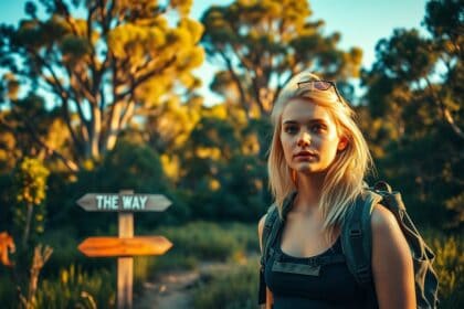 Deutsche Backpackerin in Australien