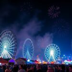 Düsseldorfer Kirmes Feuerwerk