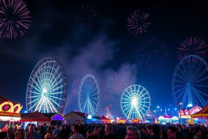 Düsseldorfer Kirmes Feuerwerk