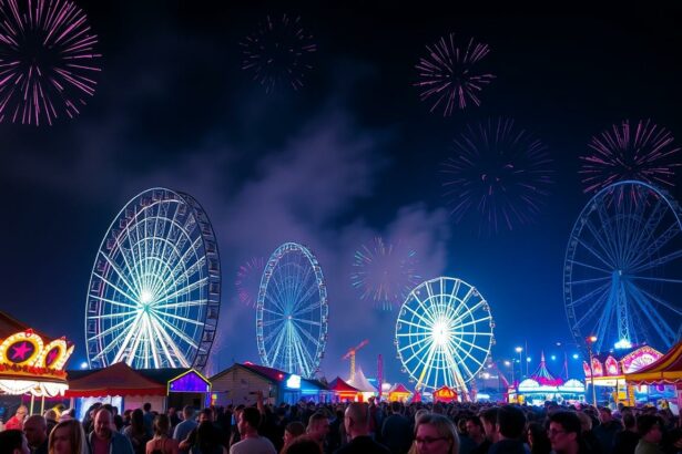 Düsseldorfer Kirmes Feuerwerk