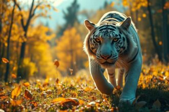 Fall White Tiger