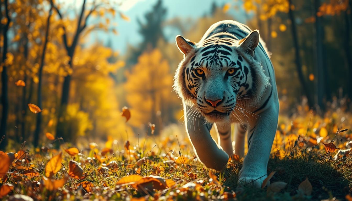 Fall White Tiger