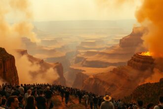 Feuer am Grand Canyon