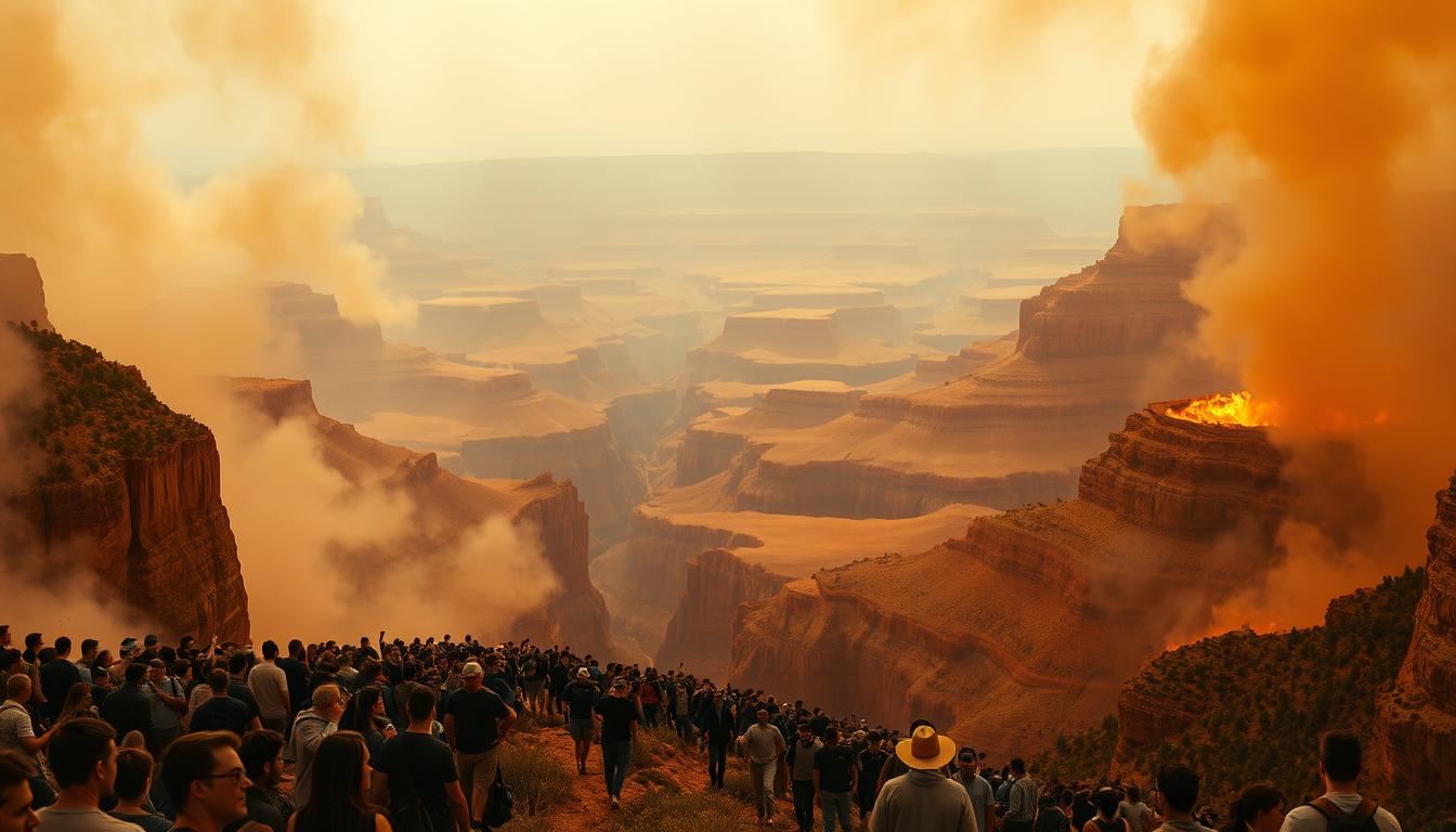 Feuer am Grand Canyon