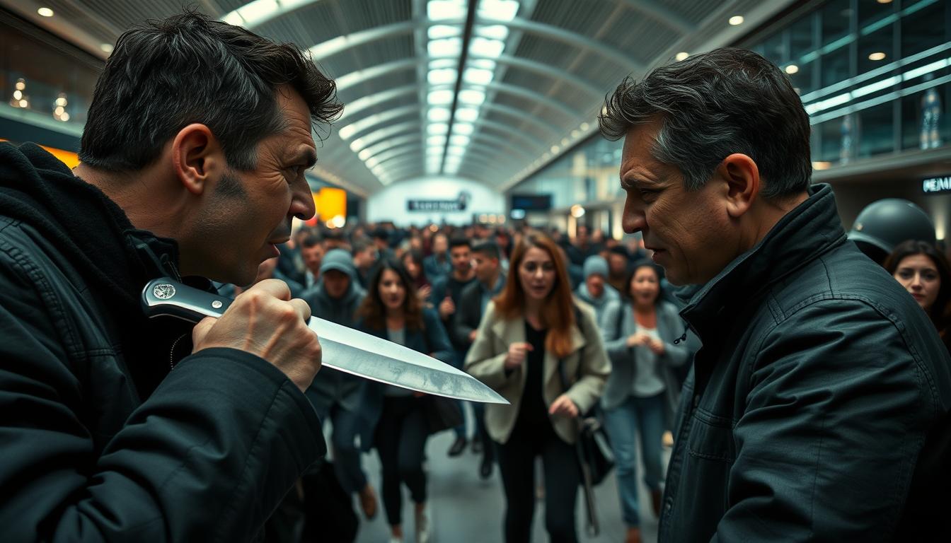 Flughafen Frankfurt Messer Attacke