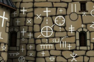 Historische Darstellung von Gaunerzeichen aus dem Mittelalter