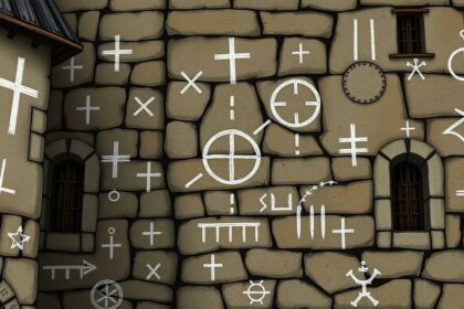 Historische Darstellung von Gaunerzeichen aus dem Mittelalter