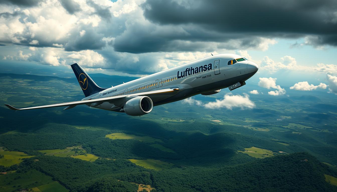 Lufthansa-Jumbo Notruf