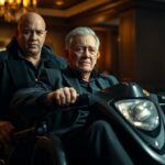 Michael Caine im Rollstuhl