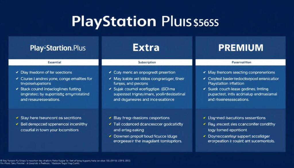 PlayStation Plus Abonnement-Stufen Essential, Extra und Premium für Gaming für alle PlayStation Plus Abonnement-Stufen Essential, Extra und Premium für Gaming für alle