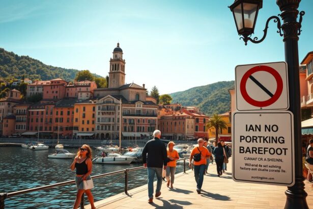 Portofino Barfußlaufen verboten
