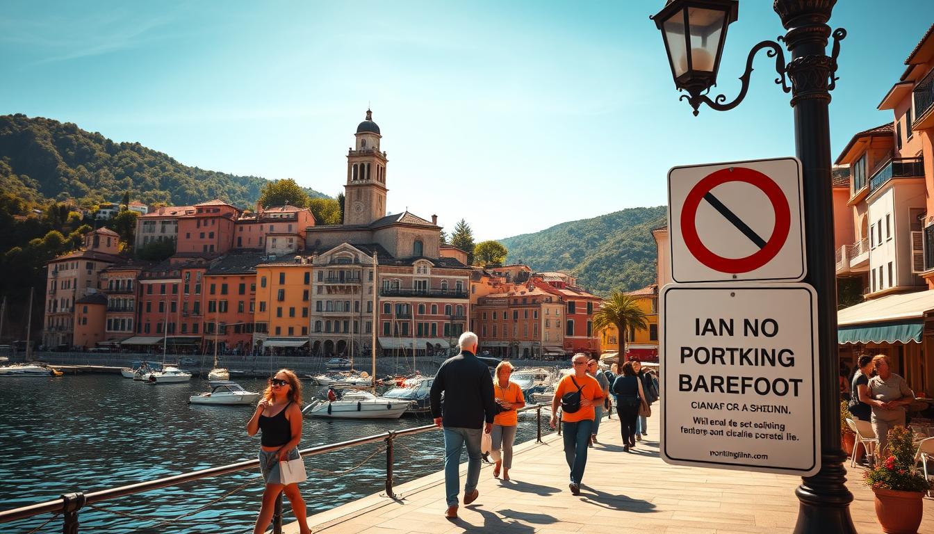 Portofino Barfußlaufen verboten