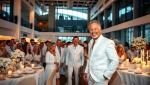Ralf Schumacher ganz in Weiss : Mottoparty zum 50. Geburtstag