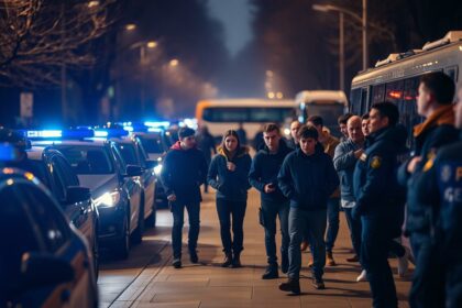 Teenie Räuber aus dem Bus