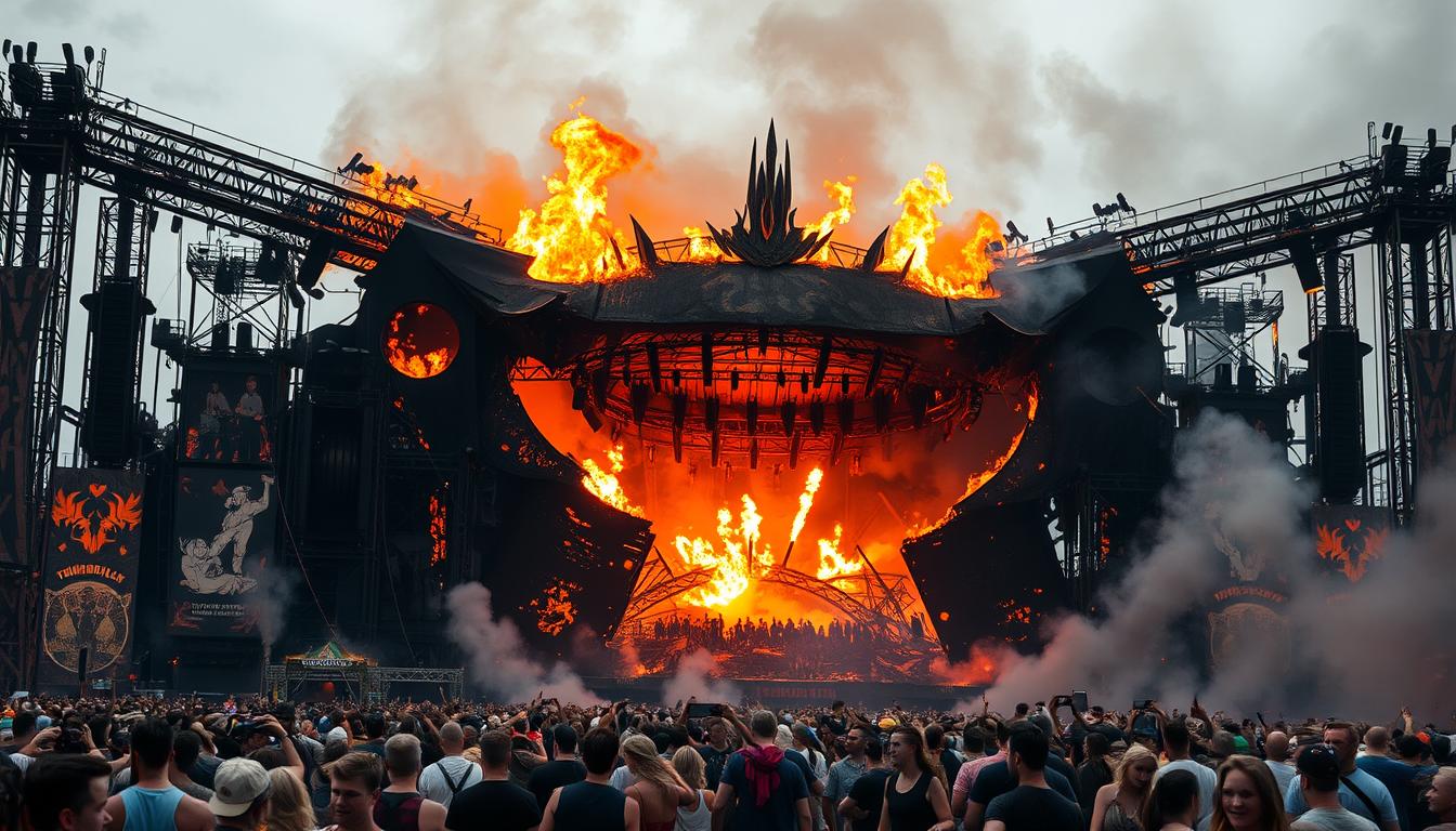 Tomorrowland Bühne abgebrannt