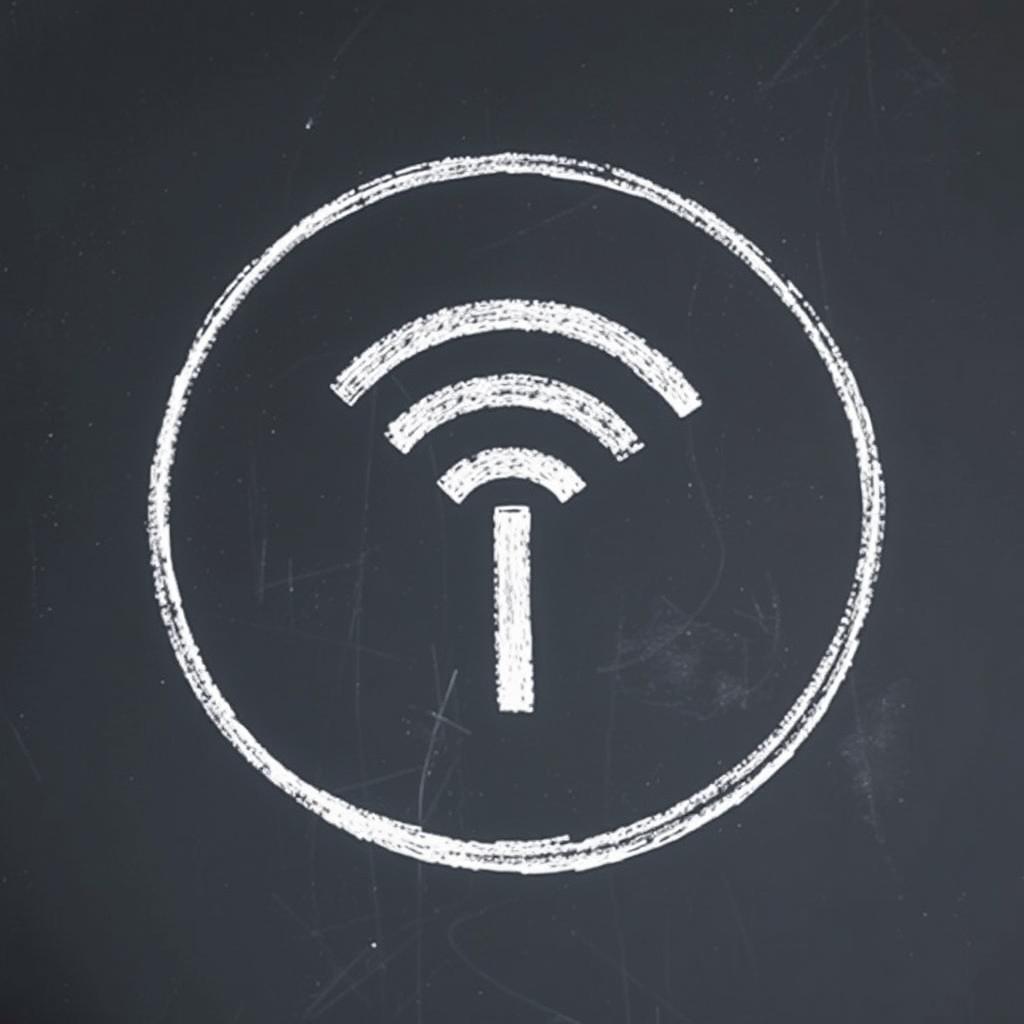 Warchalking-Symbol für geschlossenes WLAN Warchalking-Symbol für geschlossenes WLAN