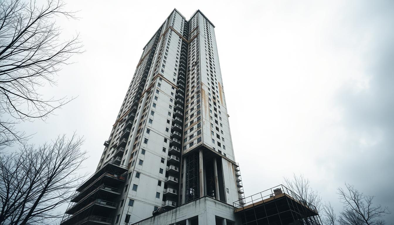 Weißer-Riese-Hochhaus gesprengt