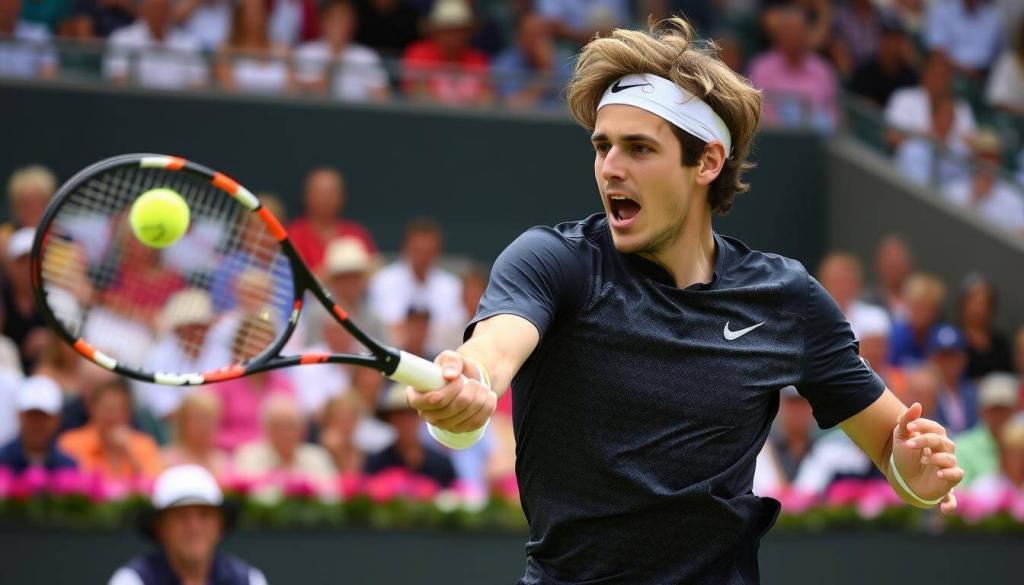 Alexander Zverev bei einem Match der ATP-Tour 2025 Alexander Zverev bei einem Match der ATP-Tour 2025