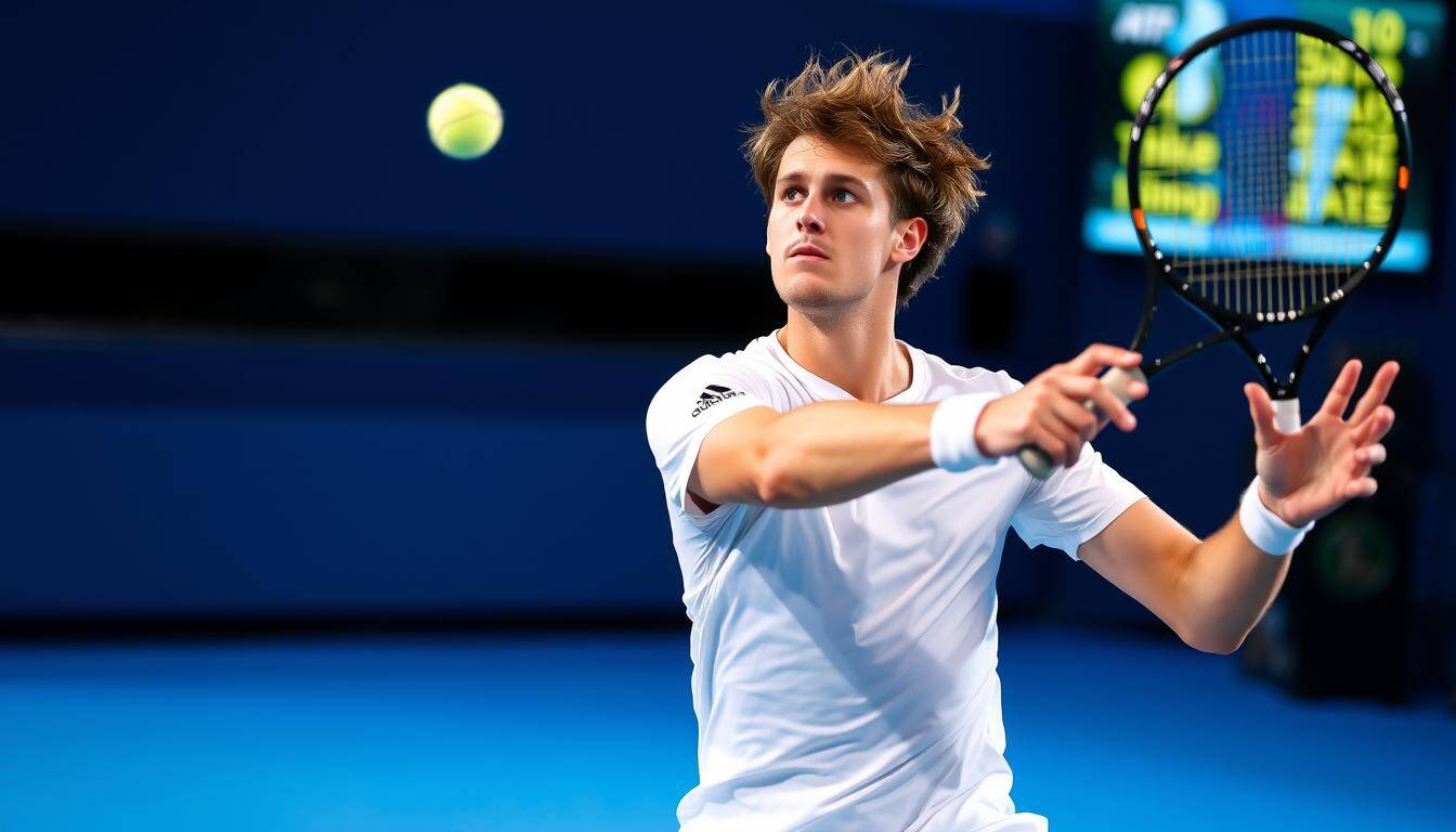 Alexander Zverev beim Aufschlag während eines Grand-Slam-Turniers