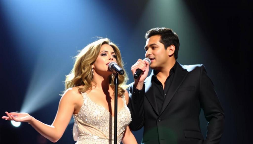 Jennifer Lopez und Marc Anthony bei einem gemeinsamen Auftritt Jennifer Lopez und Marc Anthony bei einem gemeinsamen Auftritt