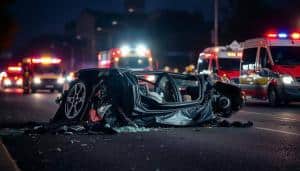 Schweren Autounfall von Yasin Mohamed und Luigi Birofio