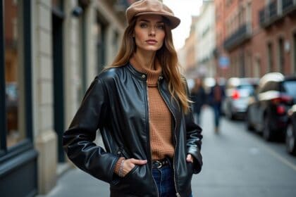 Lederjacke kombinieren -Titel